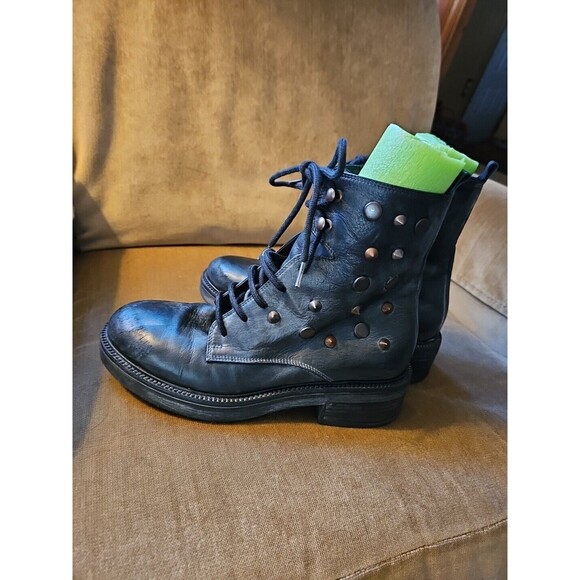 Gio + Plus Ankle Boot Leather Black Size 7.5 - Picture 3 of 10